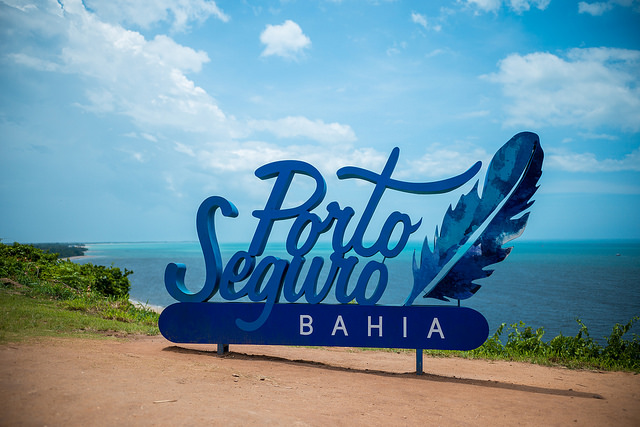 Placa de entrada Porto Seguro
