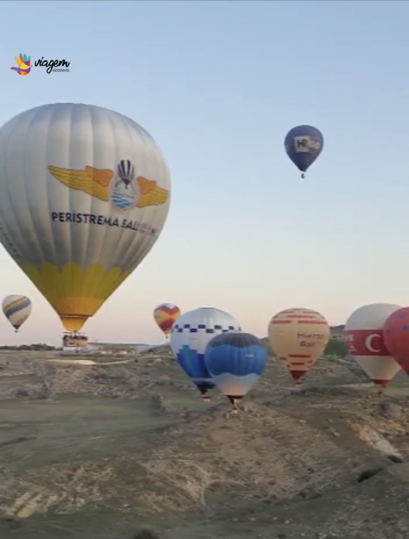 foto dos balões em Pamukkale